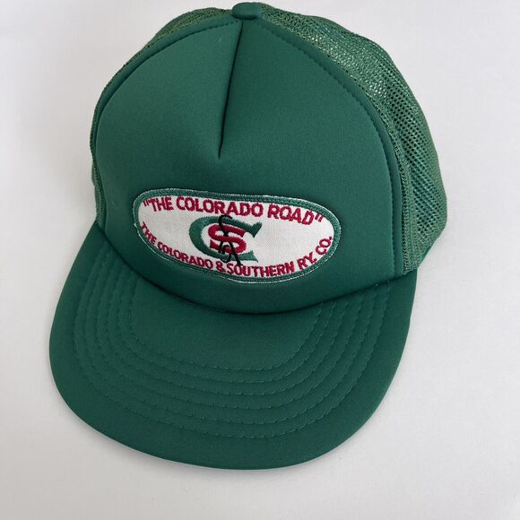 Other - Vintage COLORADO & SOUTHERN(C&S) Green adjustable SnapBack